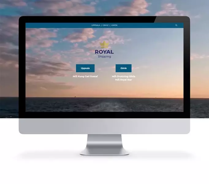 Hemsida till Royal Shipping