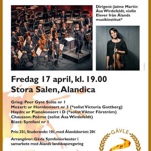 Affisch åt Gävle Symfoniorkester